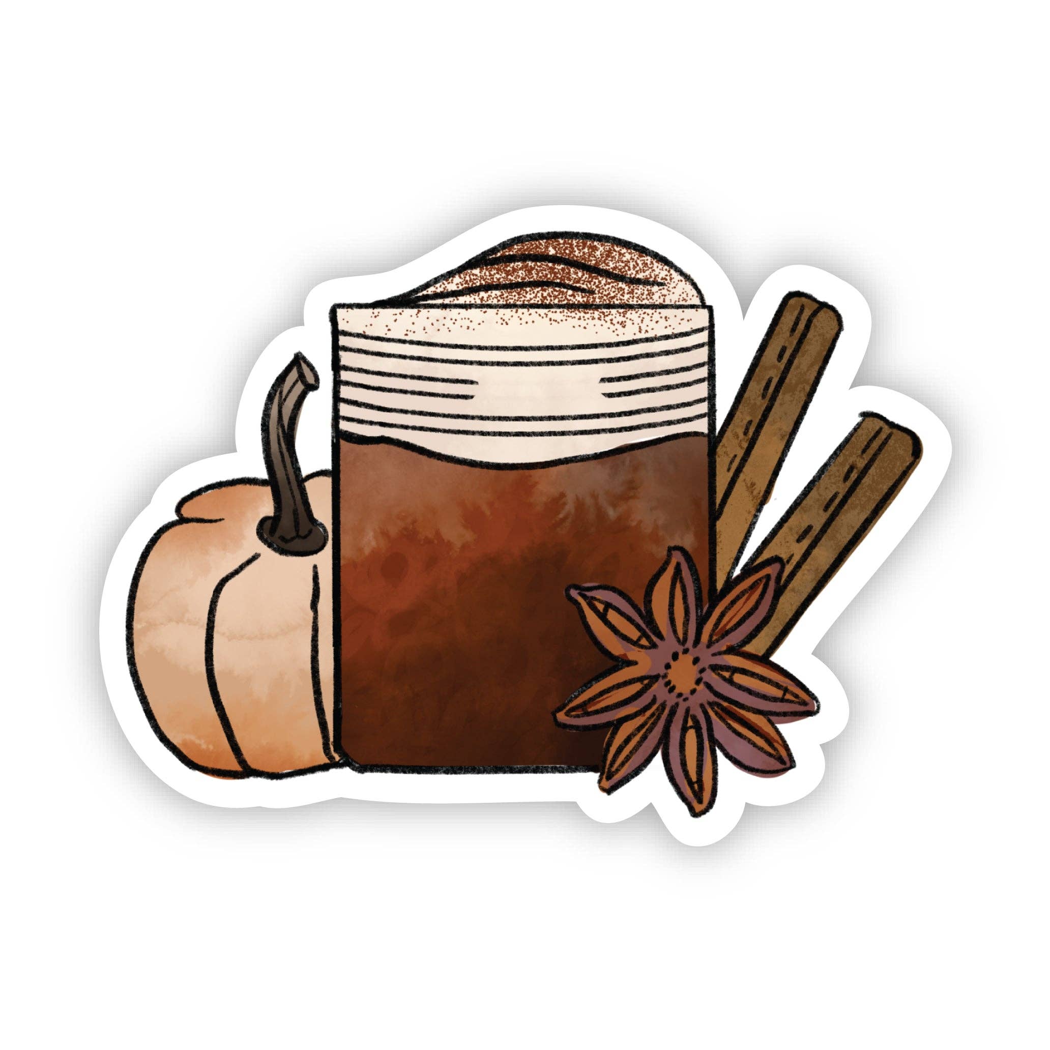 Pumpkin Spice Cold Foam Sticker