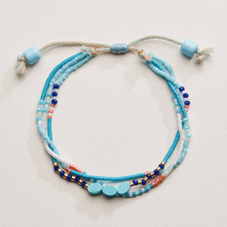 Boho Seed Bead Layered Bracelet - Adjustable Friendship Bracelet