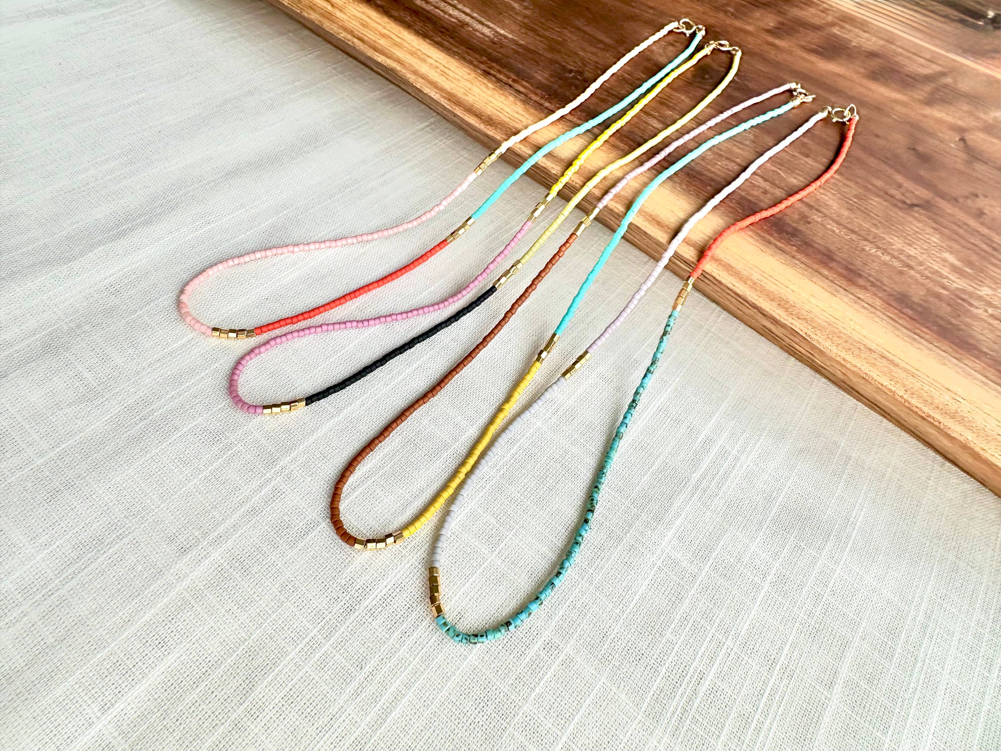 Cassis Beaded Necklace