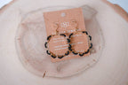 Floral Gold Hoops