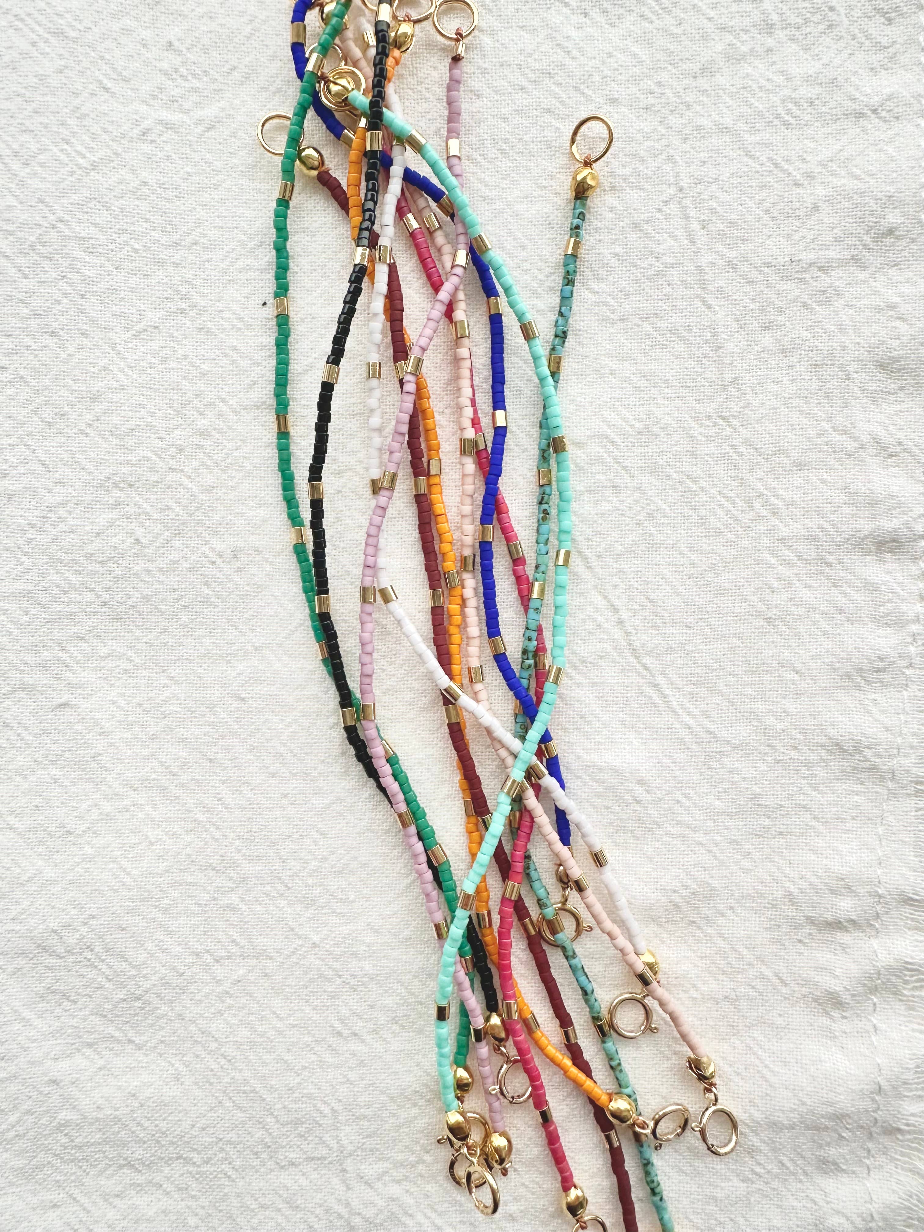 Colorful Gold Bar Bracelet