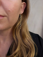 Diamond Cut Chain Earrings