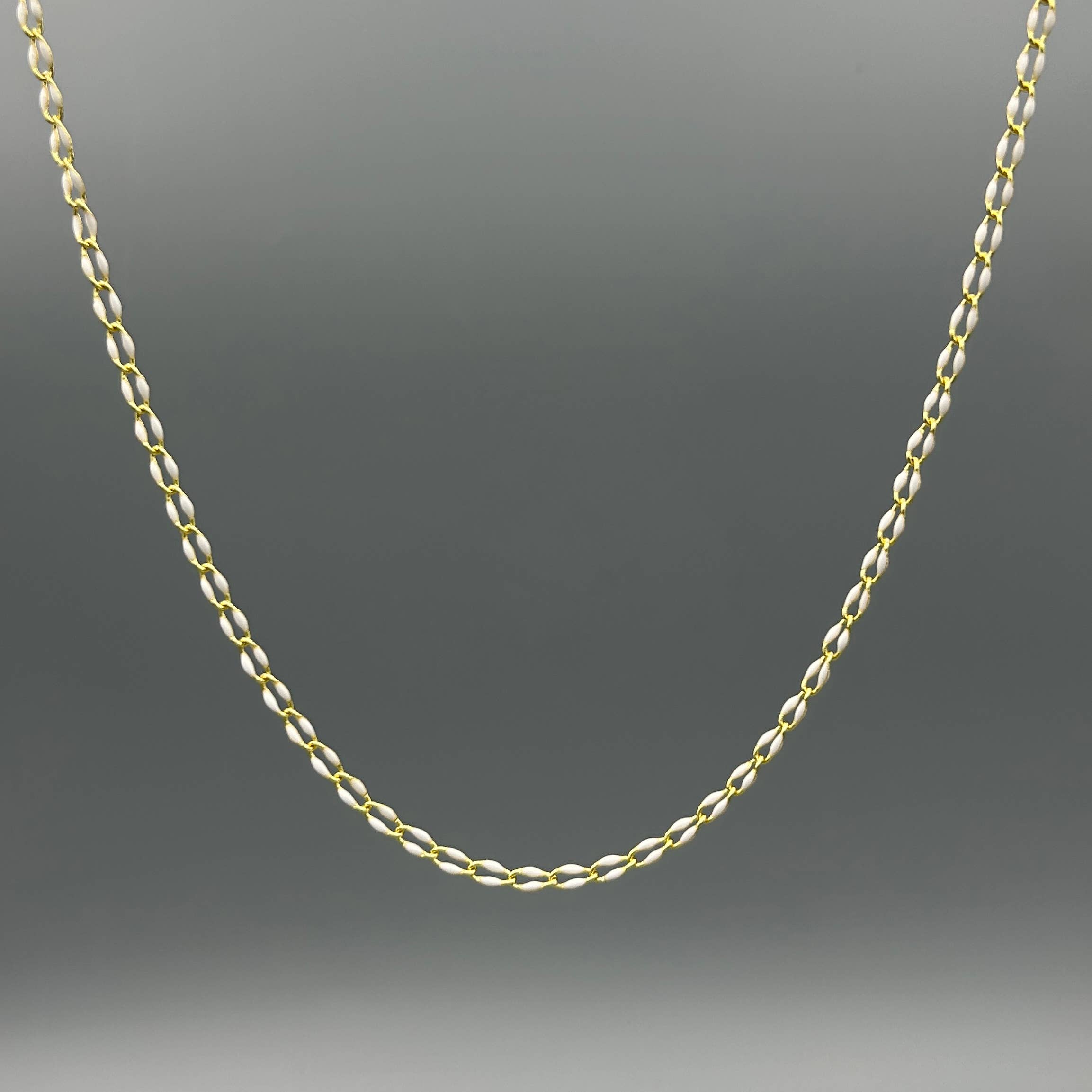 Dainty Enamel Chain Necklace