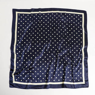 Polka Dot Large Silk Scarf