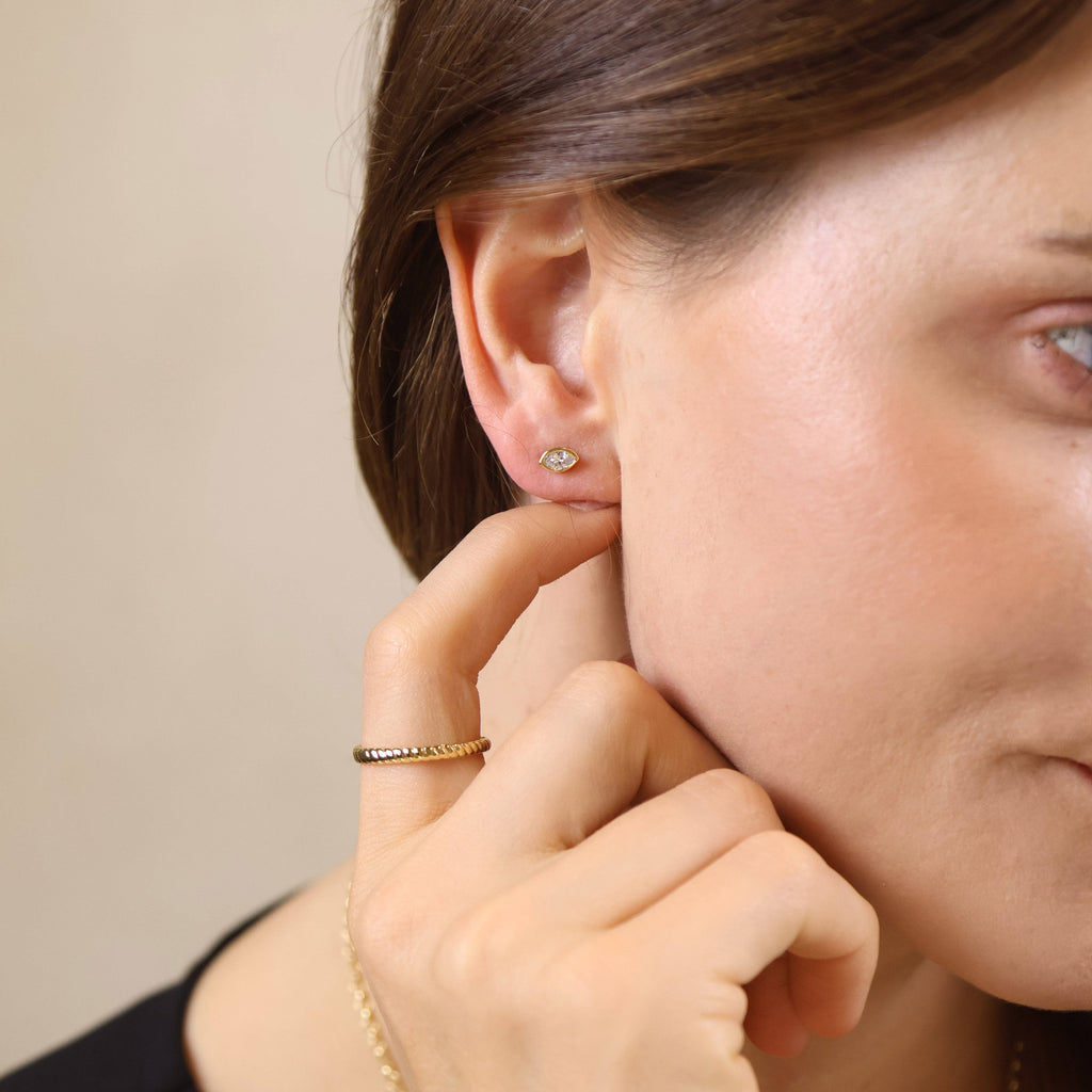 Ellipse Stud Earrings