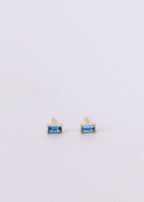 Sapphire Gold Studs