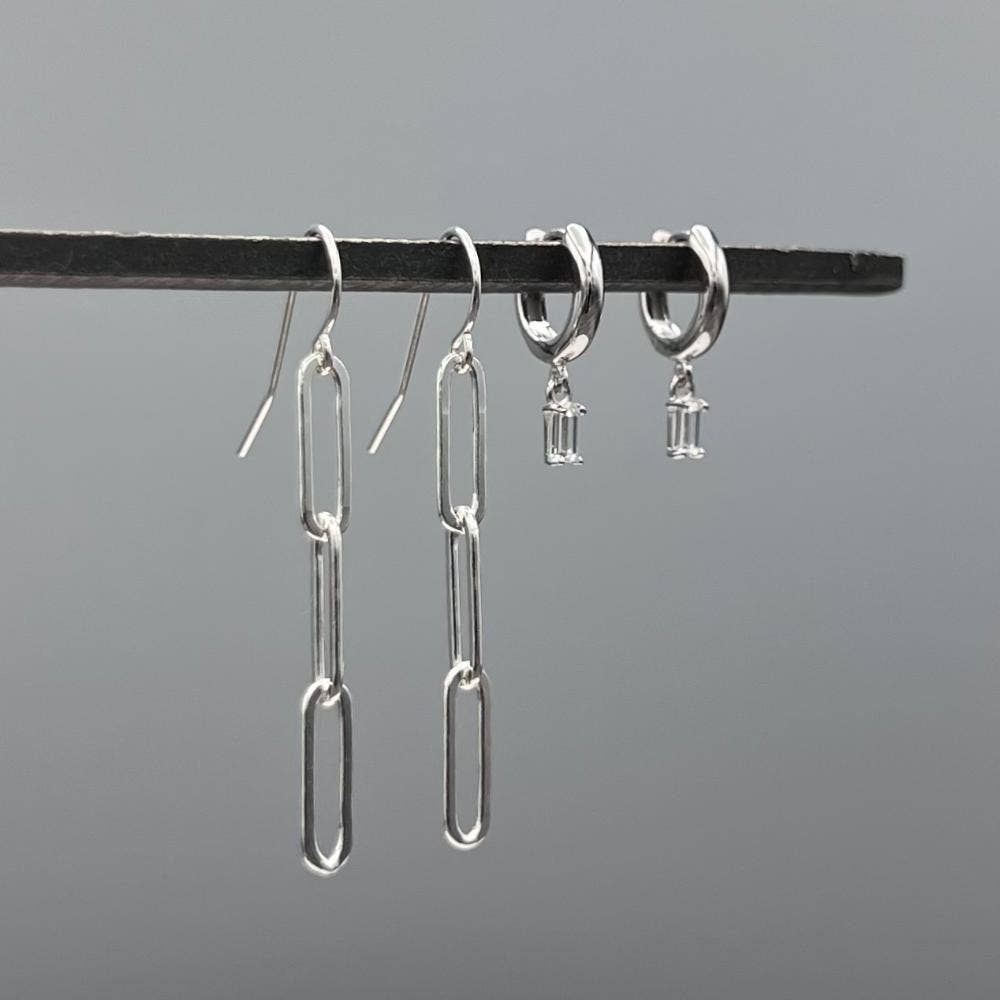 Baguette Huggie Hoops