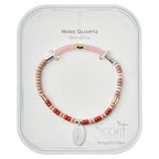 Rose Quartz Intention Charm Bracelet