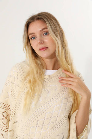 Autumn Tassel Poncho