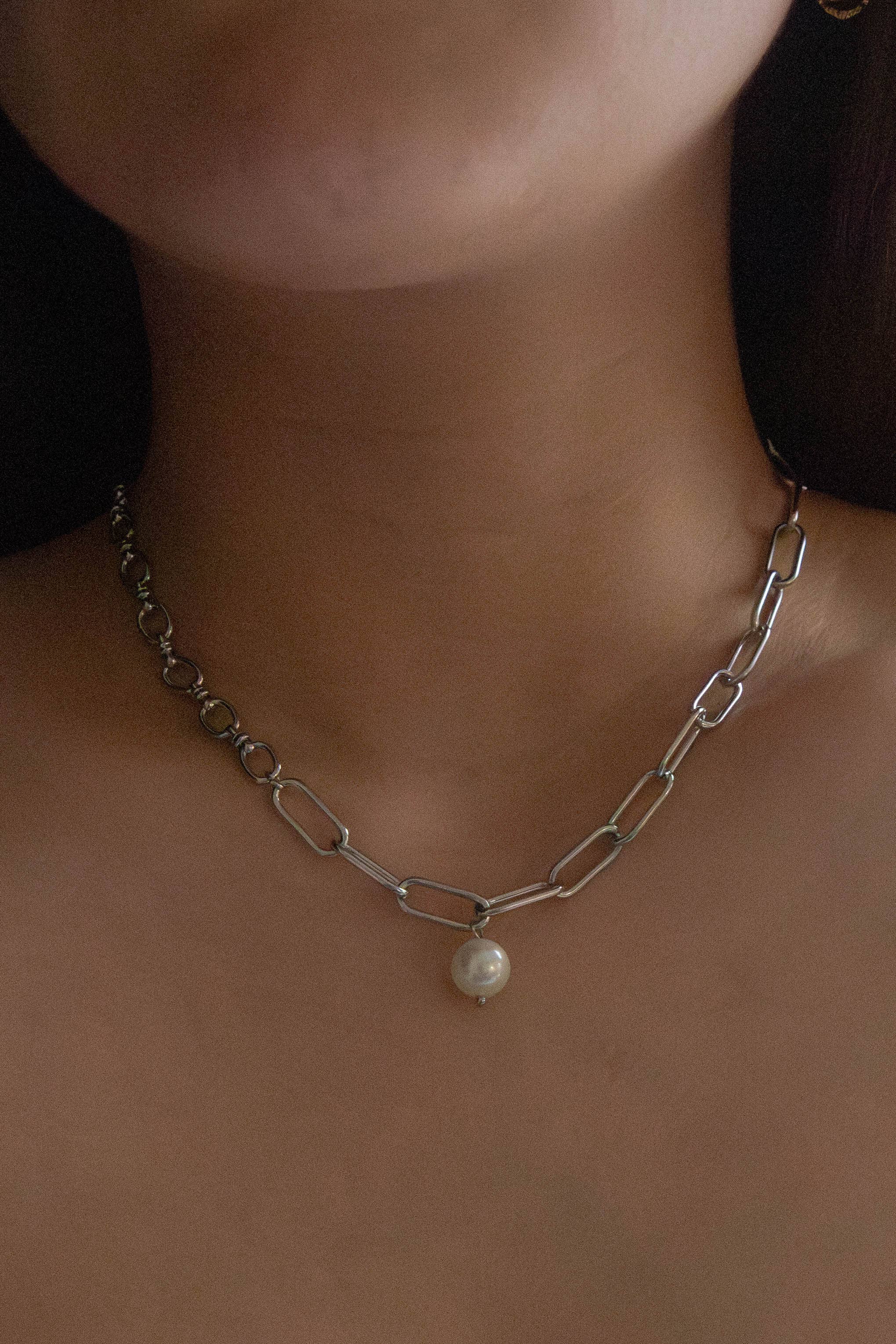 Pearl Charm Necklace