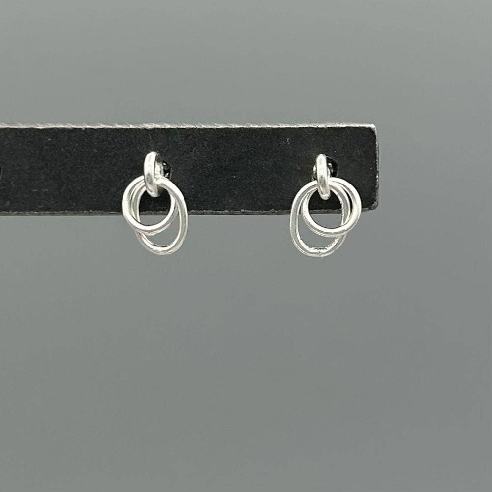 Silver Ovals Earrings