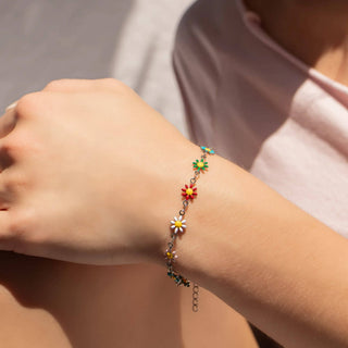 Colorful Floral Bracelet