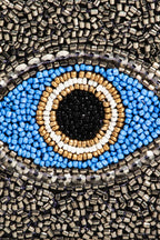 Beaded Evil Eye Coin Purse