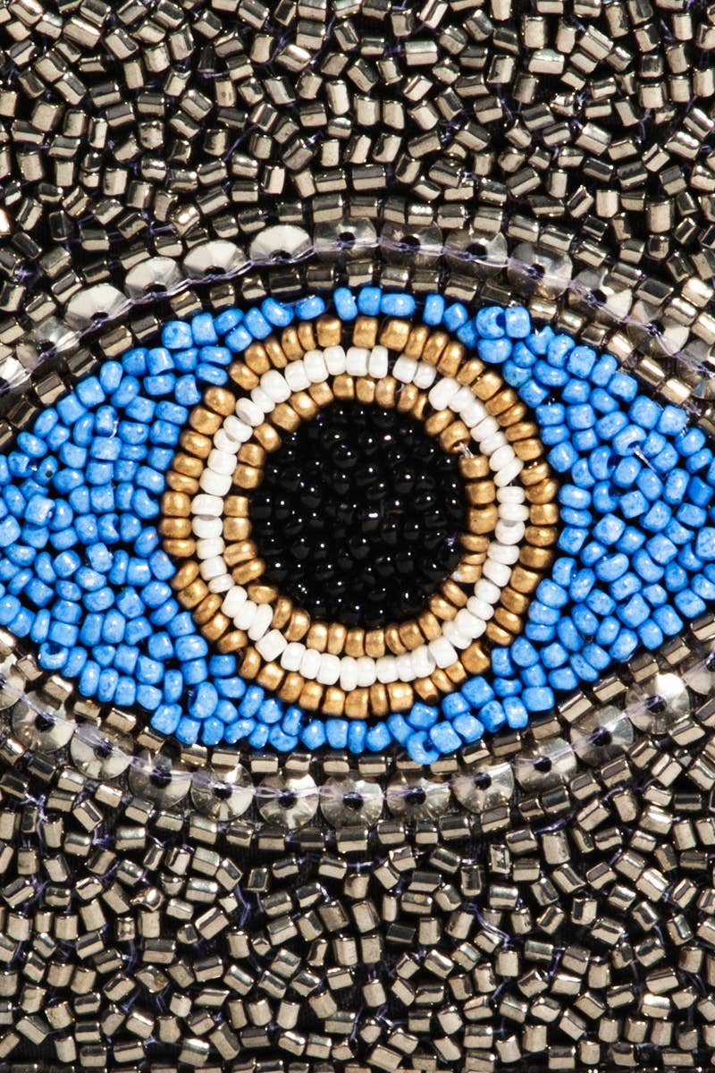 Beaded Evil Eye Coin Purse