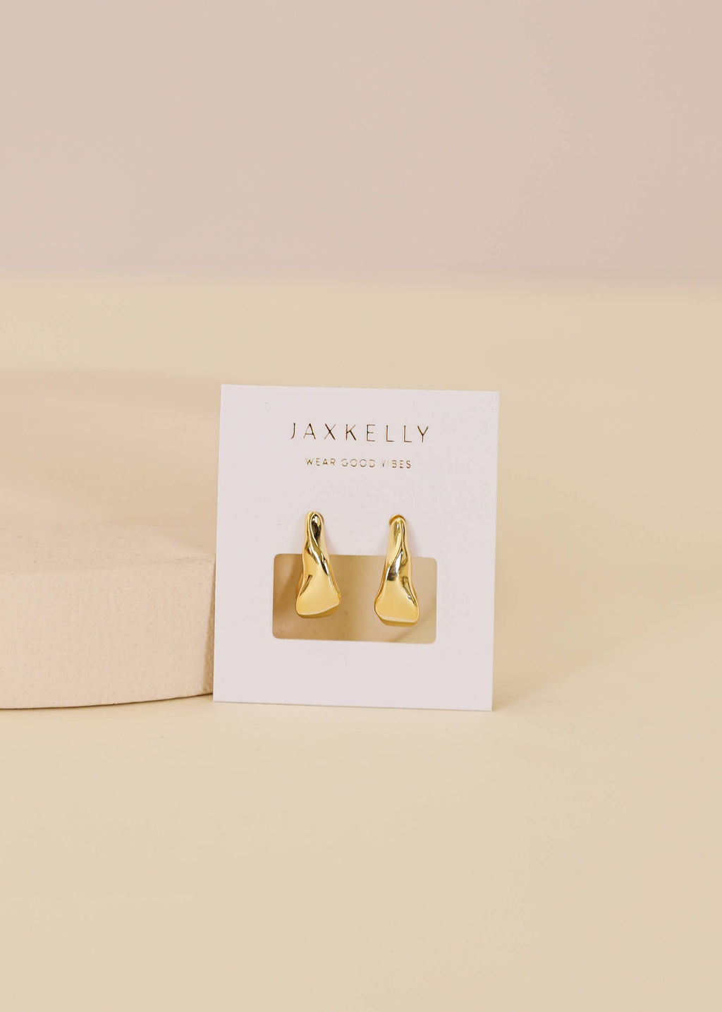 Ripple Gold Earrings
