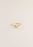 Opal Burst Gold Ring