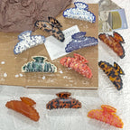 Blue Pebble Hair Clip