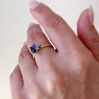 Royal Blue Solitaire Ring