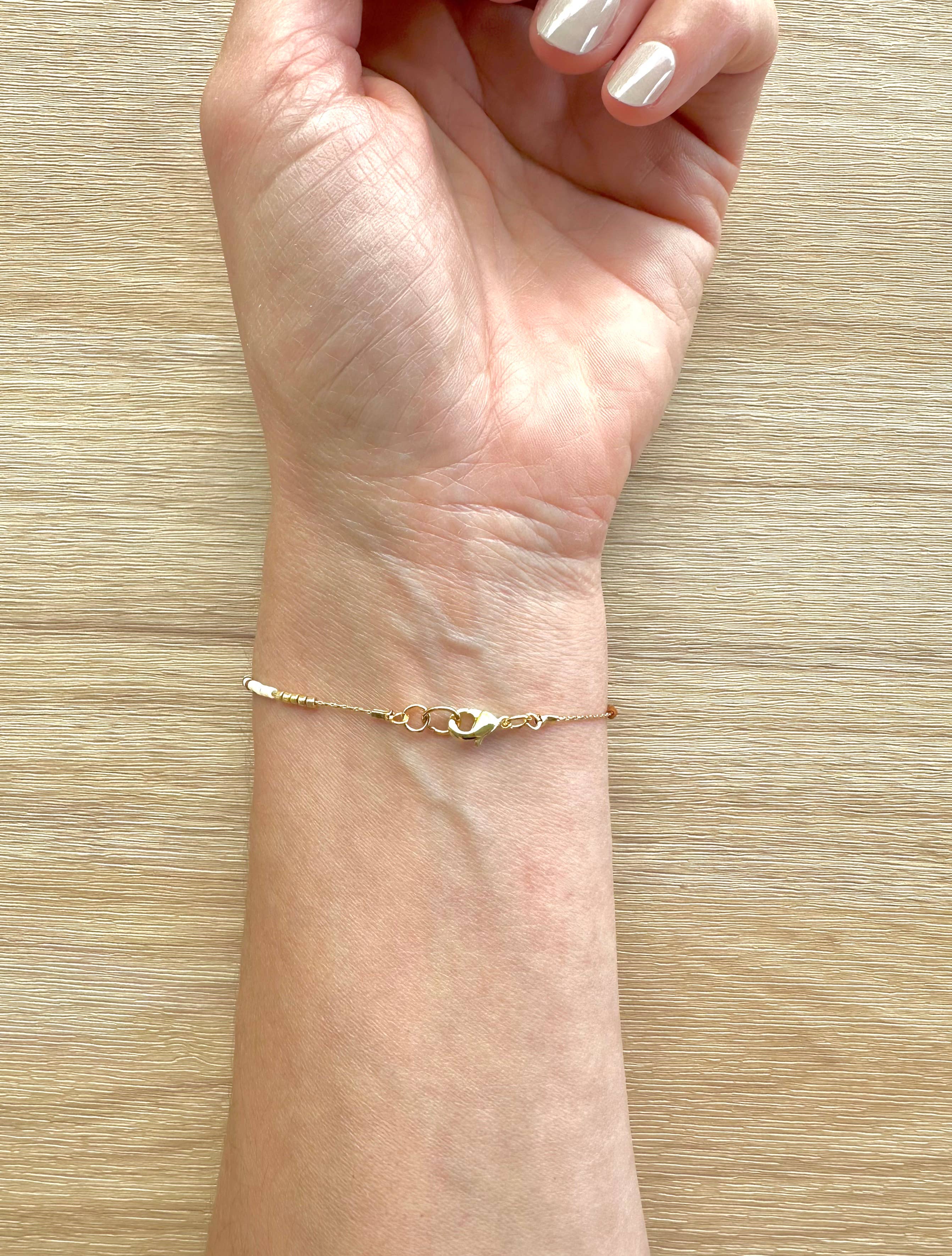 Thin Beaded Bracelets 