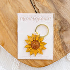 Sunflower Field Keychain