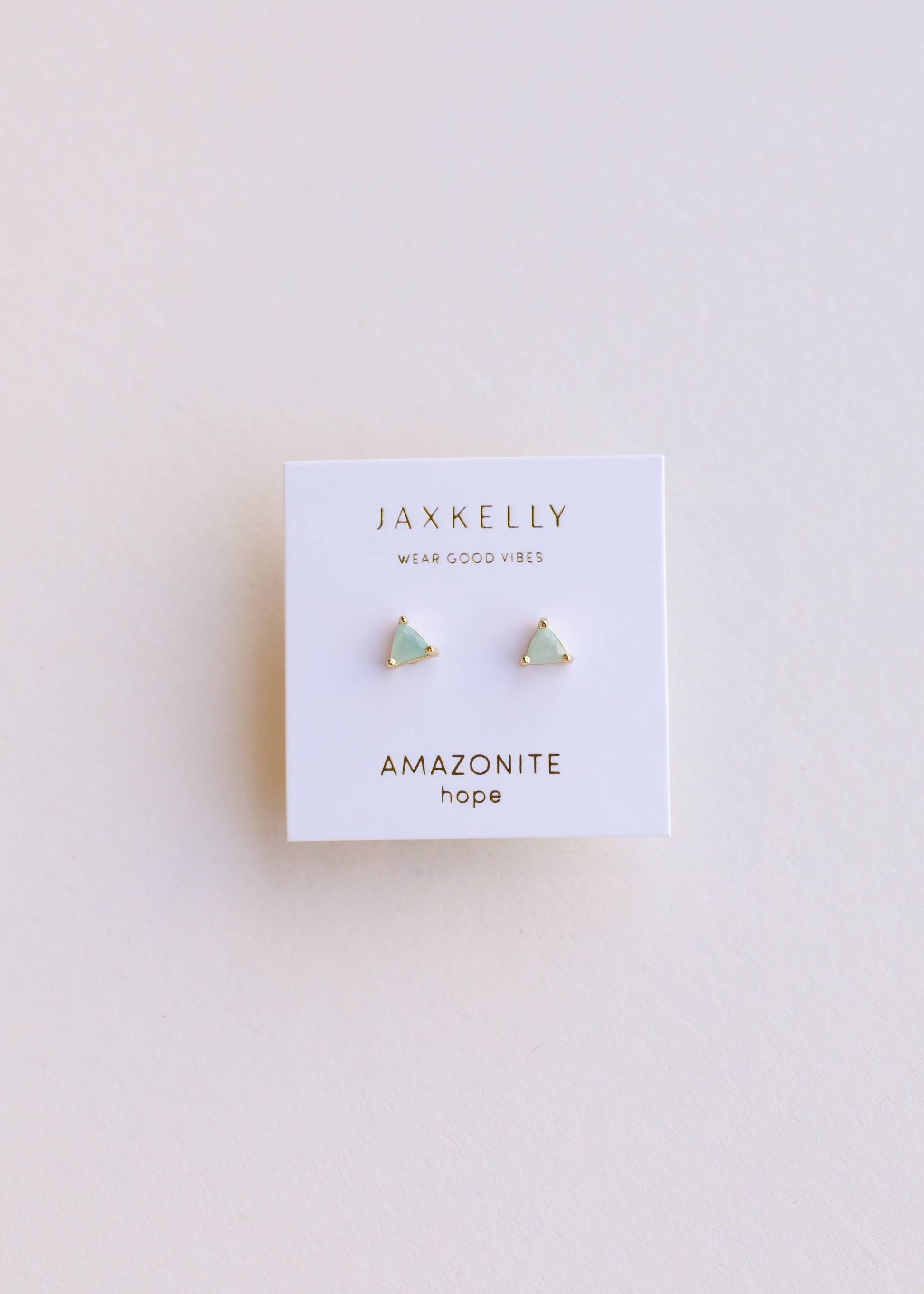 Amazonite Gold Studs