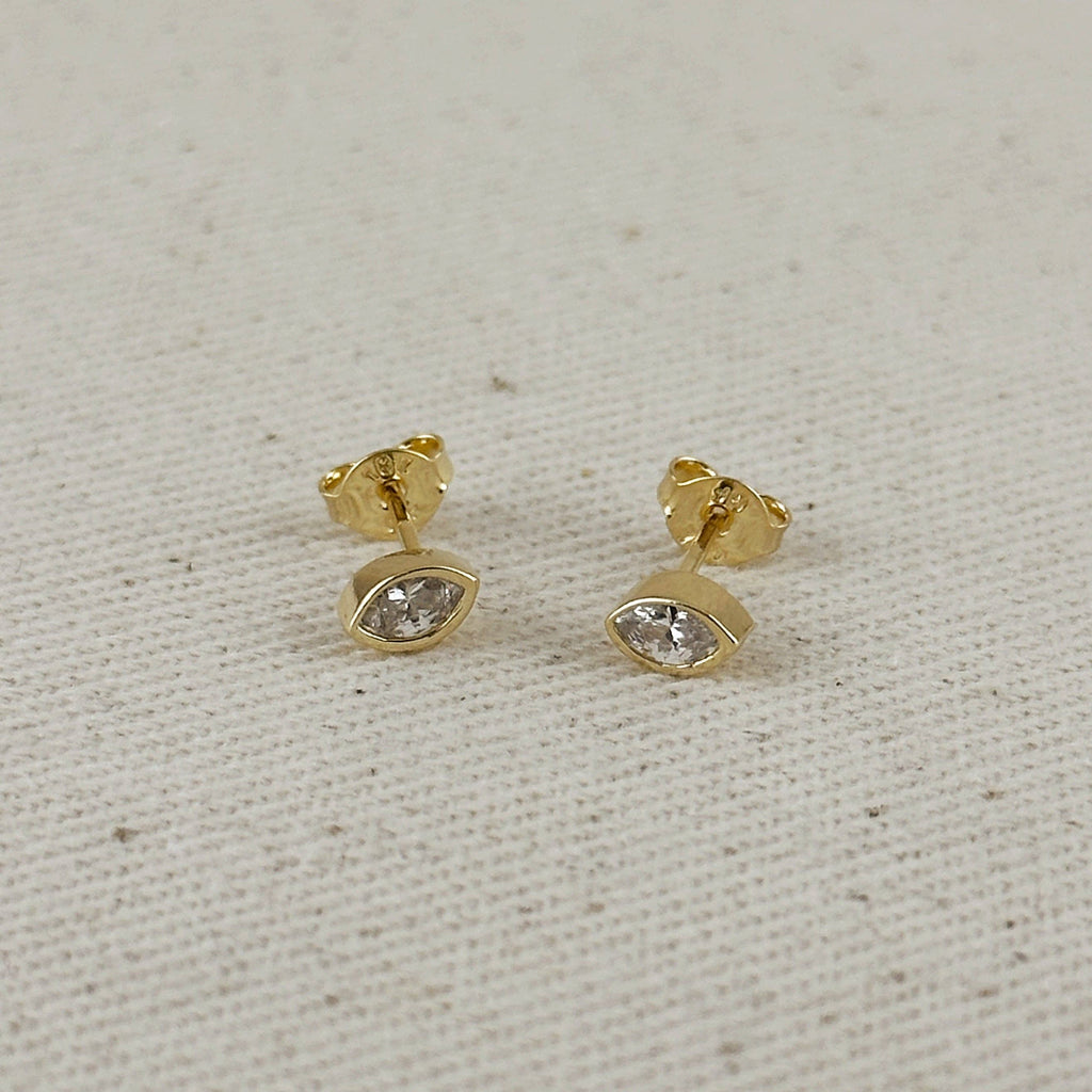 Ellipse Stud Earrings