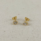 Ellipse Stud Earrings