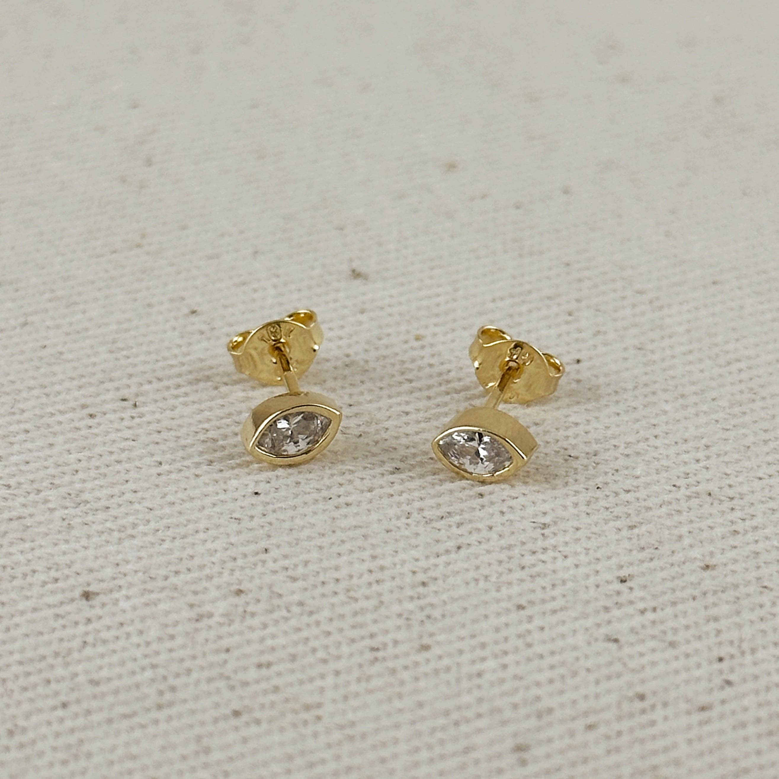 Ellipse Stud Earrings