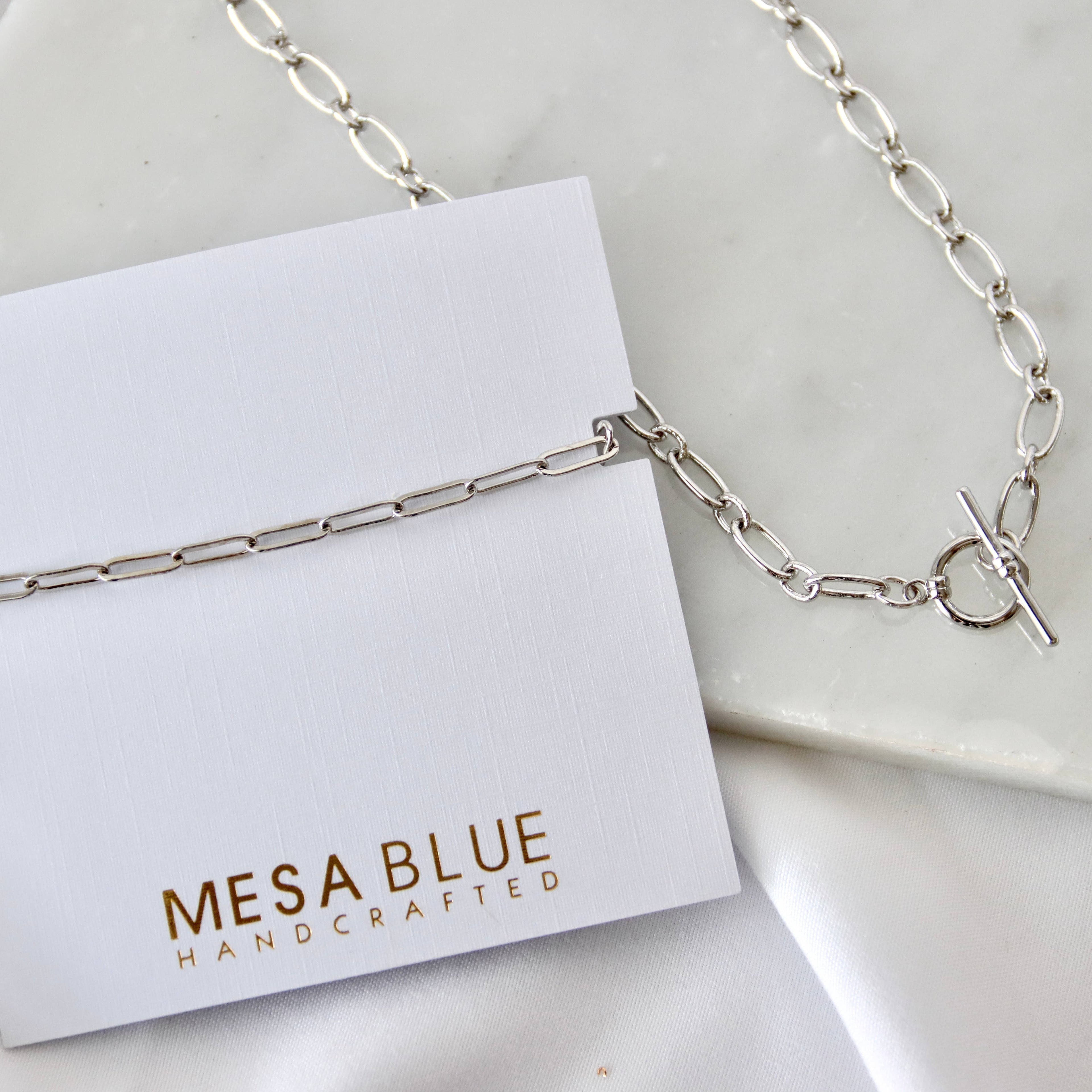 Silver Paperclip Bracelet