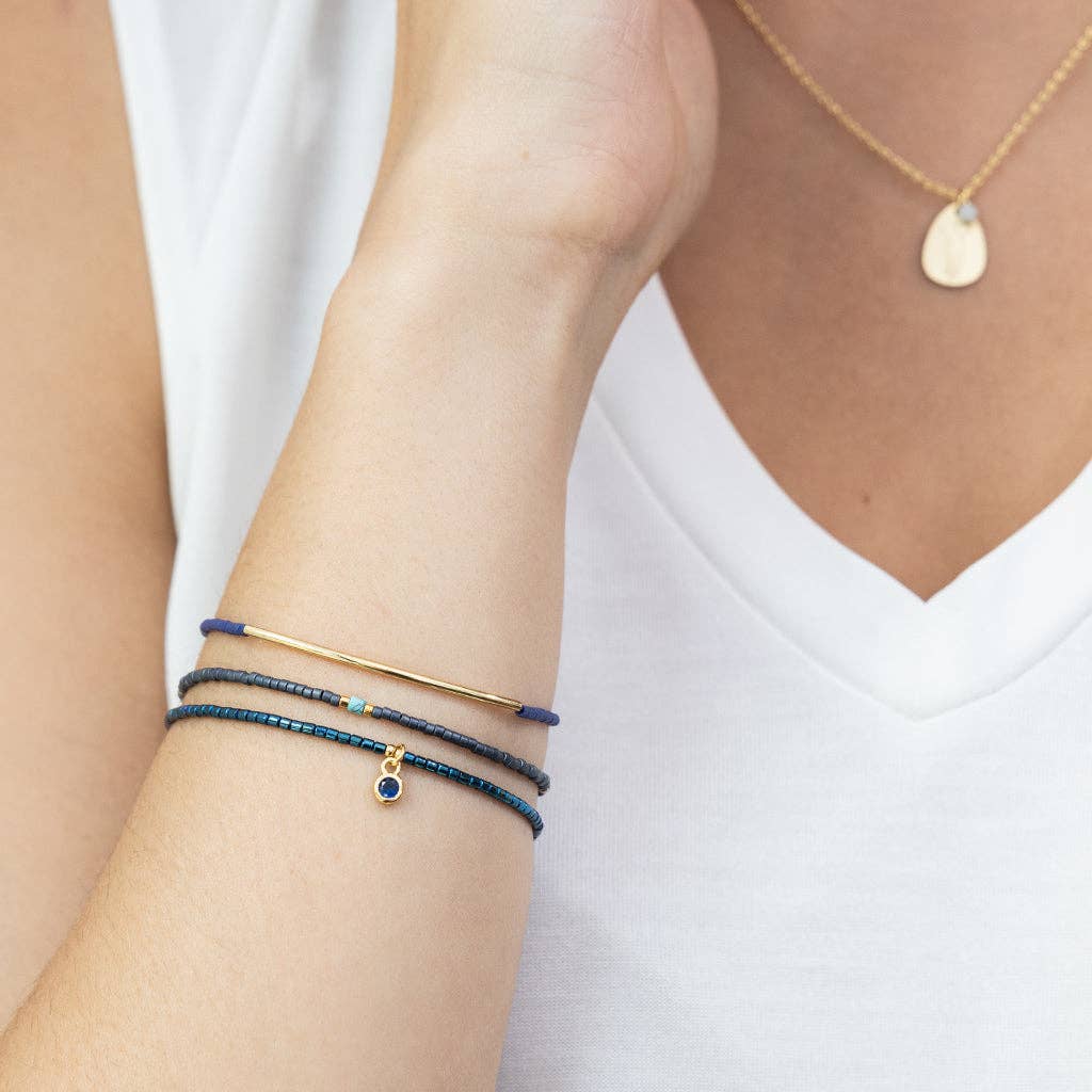 Navy Trio Bracelet