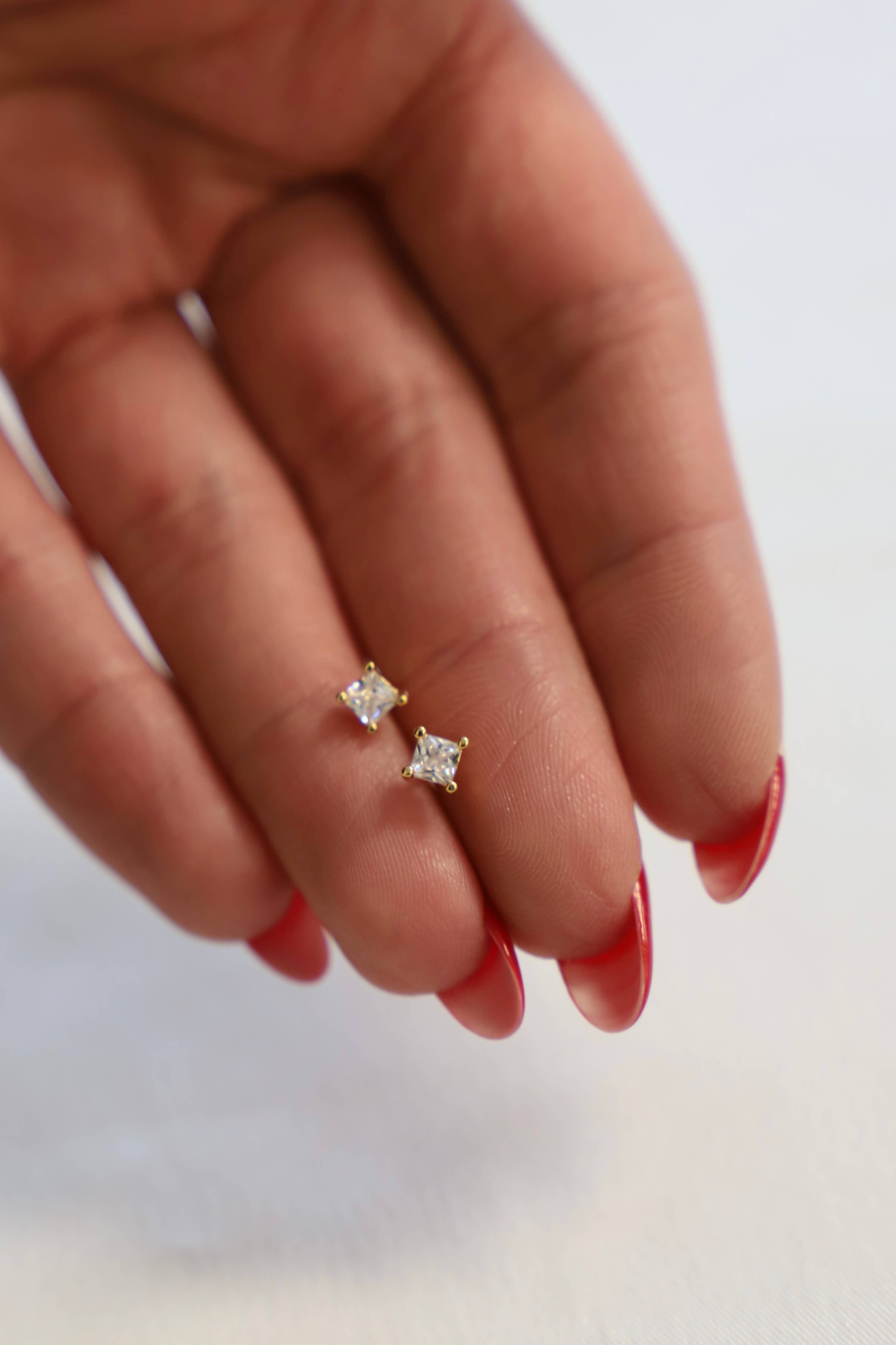 Diamond Stud Earrings