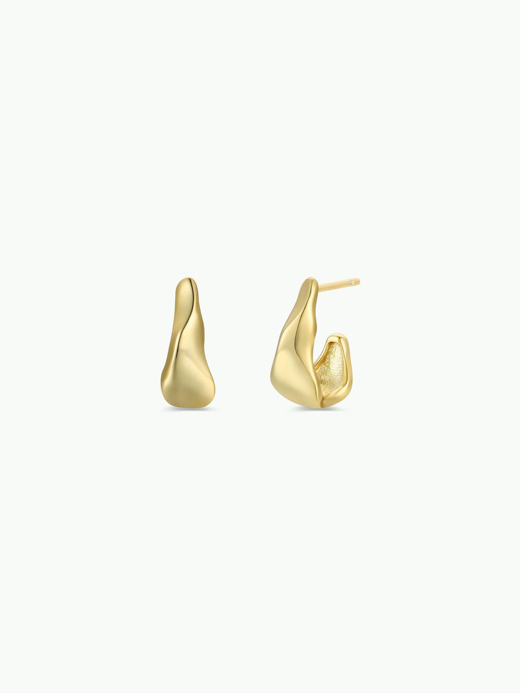 Ripple Gold Earrings