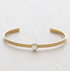 Pearl Hammered Cuff