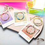 Mixed Media Bracelet - Heart/Rose Quartz/Silver