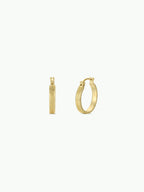 Gold Textured Earrings