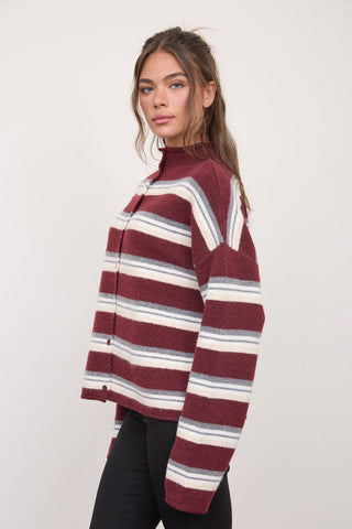 Striped Classic Cardigan