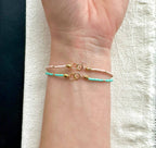 Colorful Gold Bar Bracelet
