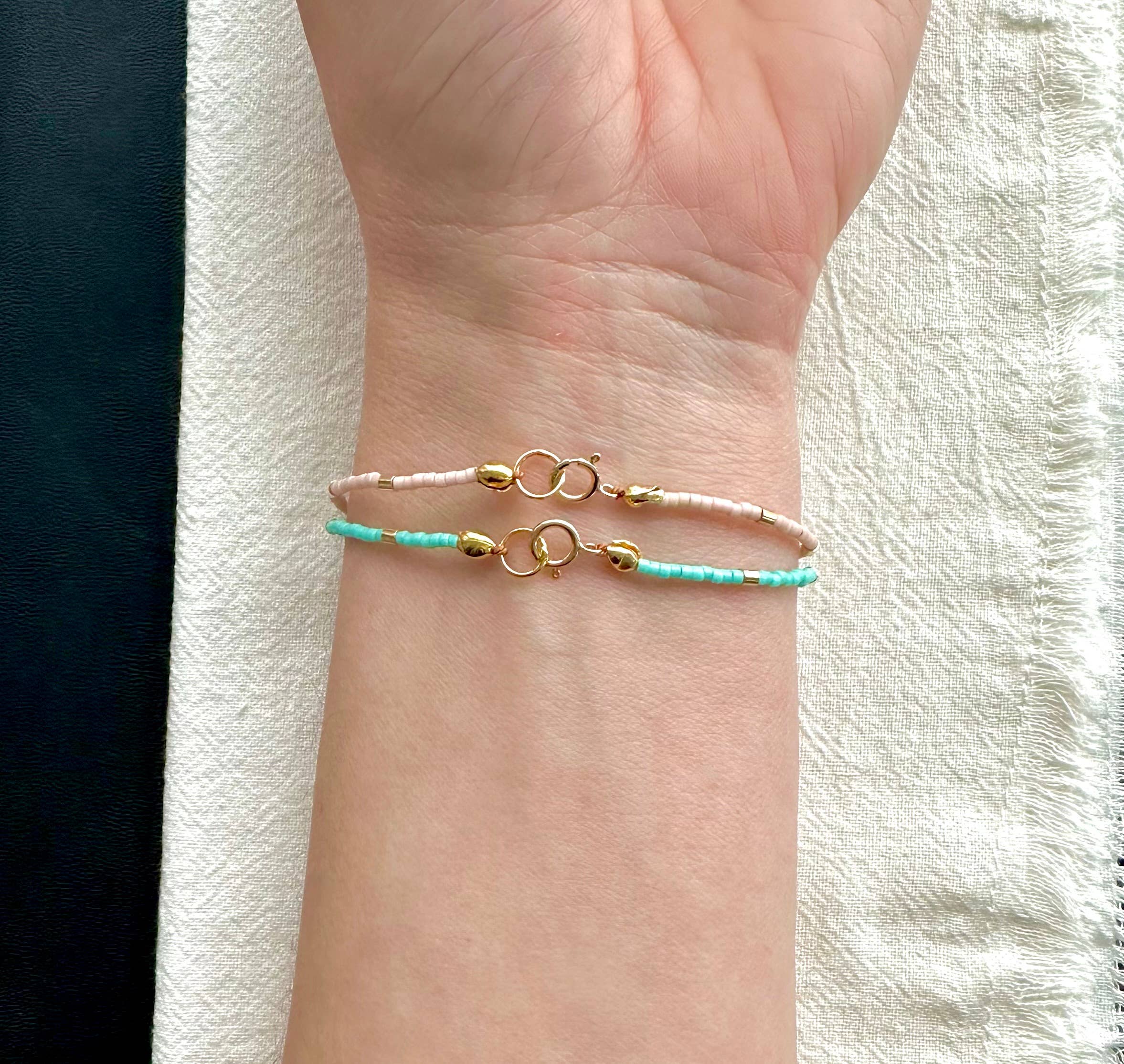 Colorful Gold Bar Bracelet