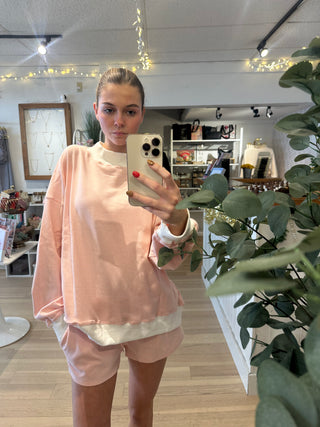 Candy Heart Mockneck Sweatshirt