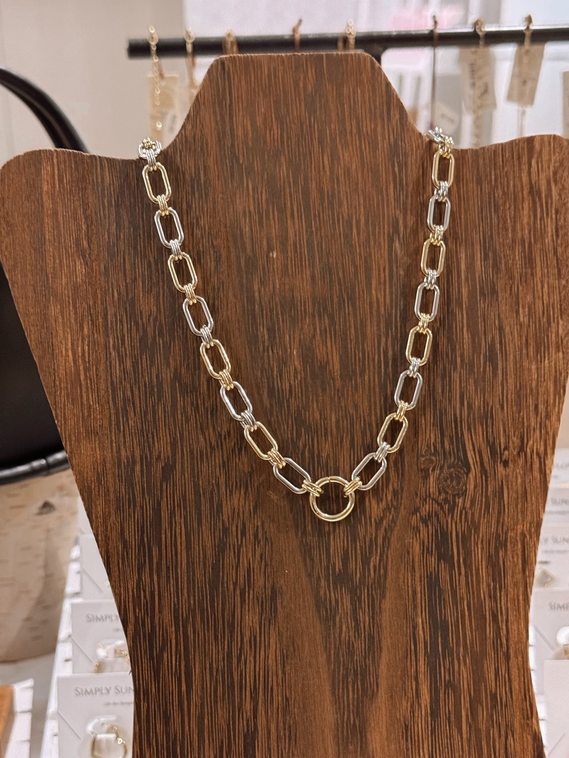 Nina Mixed Metal Necklace