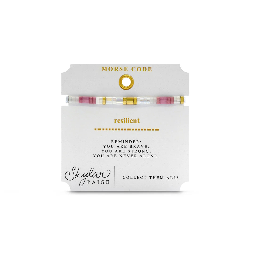 Resilient Morse Code Bracelet