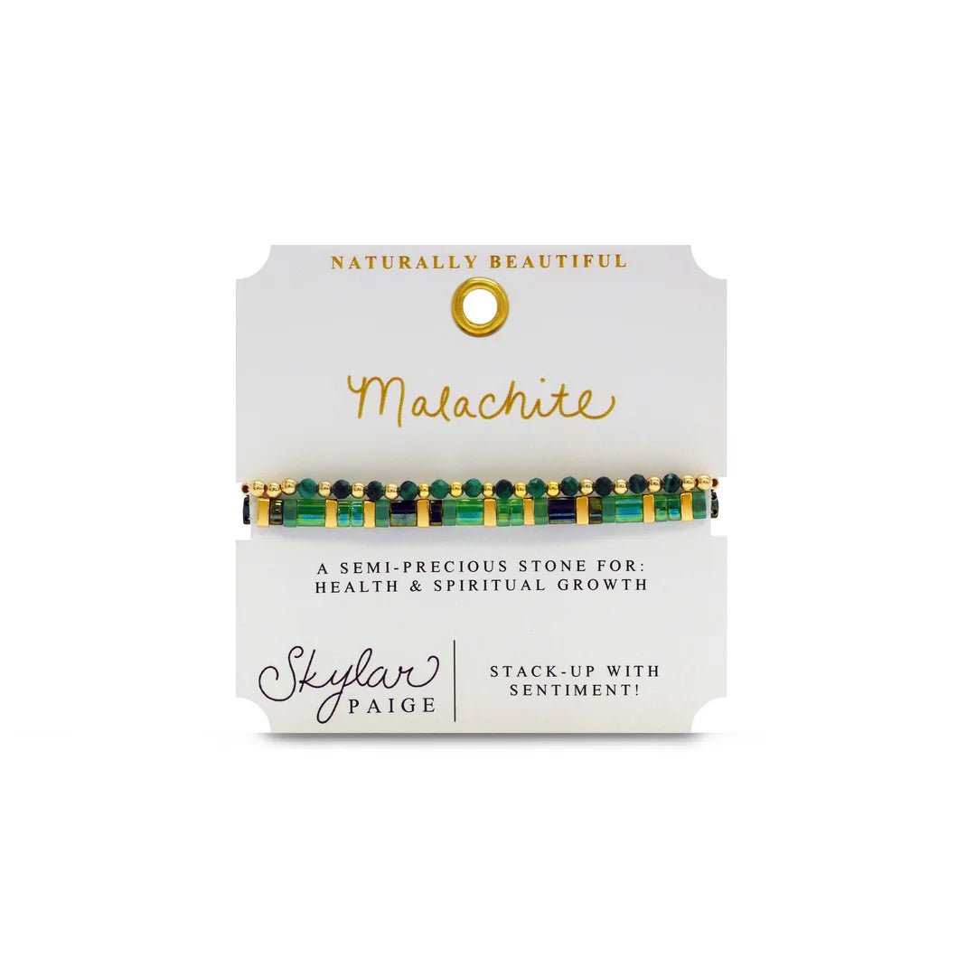 Malachite Gemstone Bracelet