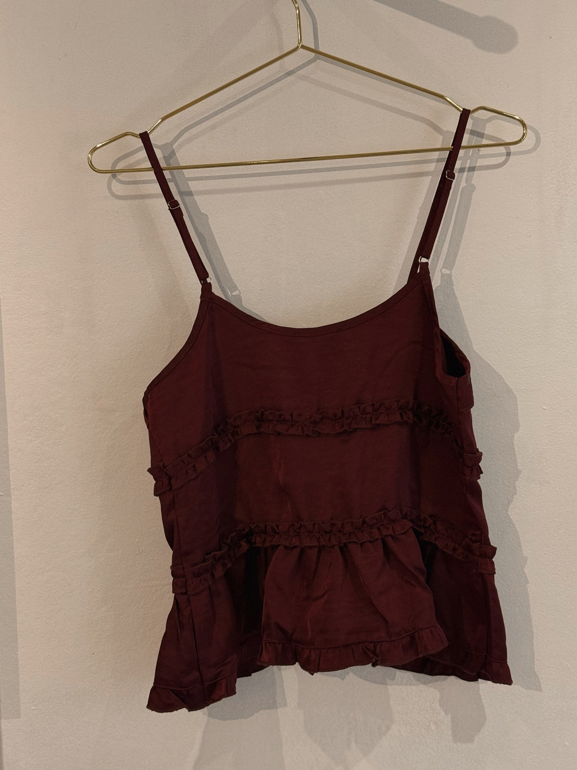Garnet Ruffle Top