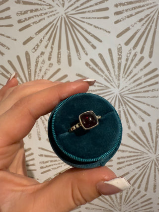 Red Wine Garnet Ring