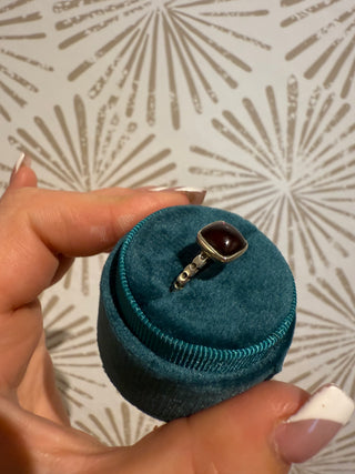 Red Wine Garnet Ring