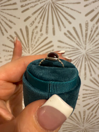 Red Wine Garnet Ring