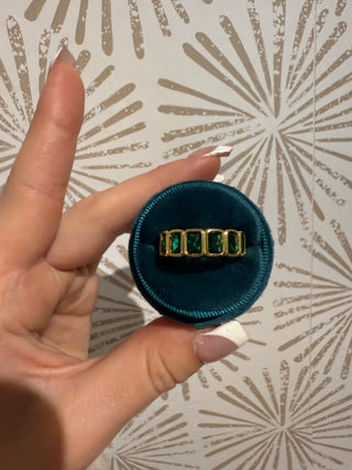Peyton Emerald Band Ring