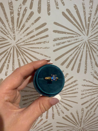 Royal Blue Solitaire Ring