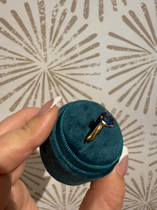 Royal Blue Solitaire Ring