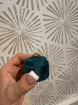 Engraved Moon Shine Ring